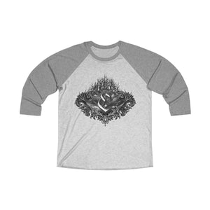 Silver Centuryrain - Unisex Tri-Blend 3/4 Raglan Tee